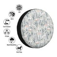 thumbnail image 4 of Sikiie white Moose winter tree PVC Leather Spare Tire Wheel Cover Spare Tire Cover, for Car Truck SUV Camper Trailer Universal Fit(14-17in)-16 inch, 4 of 6