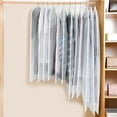 thumbnail image 6 of 6 Pack Clothing Storage Dust Bag,Transparent Hanging Suit Dust Cover,Waterproof Coat Dust Cover,Visible and Washable Hanging Bag,Moisture-Proof Dust Cover, 6 of 8