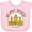 AD-Pink, variant on Inktastic Vegan Veggie Plant Based Princess Girls Baby Bib