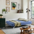 thumbnail image 3 of Serta Toronto Modern Convertible Sofa, Blue Woven Fabric, 3 of 12
