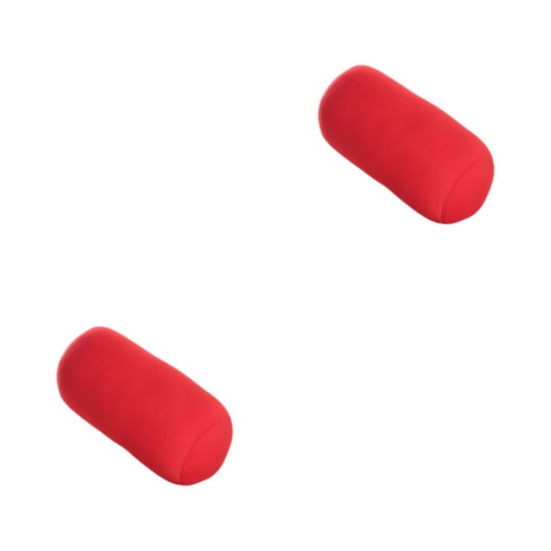 Almohada enrollable Inteprter poliéster cuello rojo brillante 30X16 2Conjunto