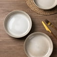 thumbnail image 5 of AmorArc 8.75'' Large Ceramic Pasta Bowls, 38oz Stoneware Pasta Serving Bowls Set of 4 for Kitchen, Wide Bowls for Fruit,Pasta,Salad,Oatmeal,Meal, Microwave Safe, Reactive Glaze-Cappuccino, 5 of 7