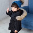 thumbnail image 6 of Toddler Girl's Long Parka Warm Winter Coat Water Resistan𝐭 Quilted Puffer Jacket Snow Outwear Kids Padded Down Coat, 6 of 8