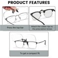 thumbnail image 3 of VIEWBETTER 3 Pack Clip On Blue Light Blocking Glasses for Eyes Strain/Light-Sensitive Flip Up Computer Gaming Glasses CBL1007, 3 of 7