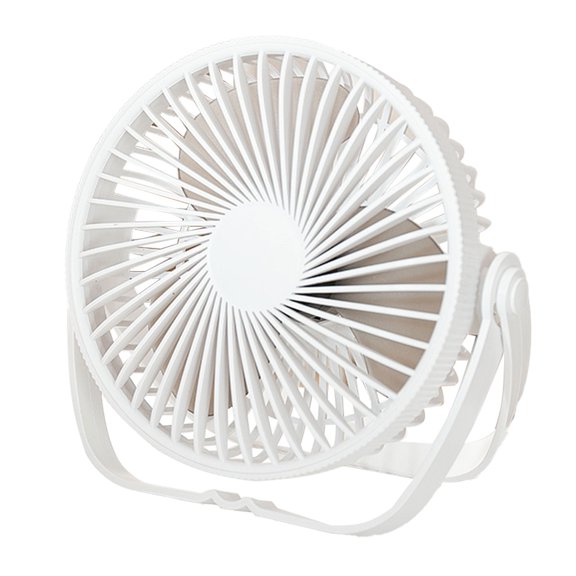 RoamHome Portable Desk Fan 3-in-1 Hanging Wall Mounted Desktop Mini Fan Rechargeable Personal Cooling Fans for Bedroom Office, High Appearance Gift for Students Workers (White)