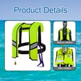 thumbnail image 6 of amleso Snorkel Vest Automatic Inflatable Safe Vest for Snorkeling Boating Outdoor Green, 6 of 10