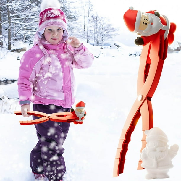 Snow Clip Tool Snow Clip Snowball Forming With Handle Snowball Maker Winter Plastic Snowball Maker Clip Children Outdoor