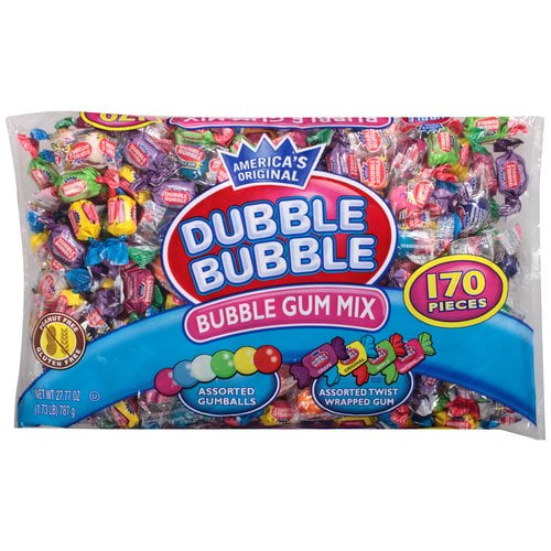 Dubble Bubble Assorted Bubble Gum Mix, 27.77 Oz., 170 Count Walmart