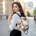 thumbnail image 6 of JIALIOU Mini Backpack Purse for Women Quilted Casual Daypack Small Travel Shoulder Bag, Vintage Baseball, 6 of 7