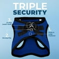 thumbnail image 5 of Voyager Step-in Air All Weather Mesh Harness and Reflective Dog 5 ft Leash Combo with Neoprene Handle, for Small, Medium and Large Breed Puppies - Royal Blue/Black Trim, X-Small, 5 of 9