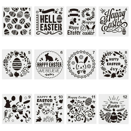 

Stationery Cards And Envelopes Set for Teachers 12Pcs Easter Stencils Templates Hollow Drawing Painting Stationery Paper And Envelopes Set Cute Craft Storage Organizer Stationery Cards And Envelopes