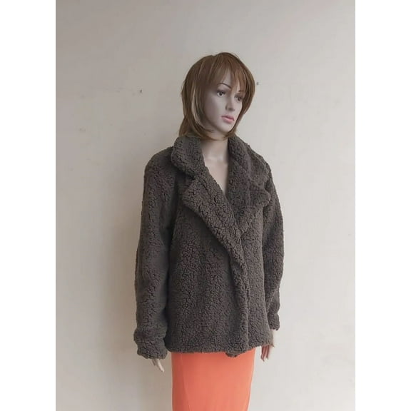 Lanshifei Women´s Jacket Blazer Size XXL BROWN