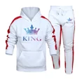 thumbnail image 2 of Chándal con estampado de Colour King para hombre, sudadera con capucha informal de alta calidad y pantalones deportivos, conjunto de 2 piezas, ropa deportiva para correr y fitness, 2 of 4