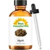 Sun Essential Oils - 4 oz Myhrr Essential Oil for Diffuser, Skin, Face, Hair & Aromatherapy Massage, Fragrance for Candle, Soap, Lotion & Shampoo Making at Home