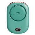 thumbnail image 1 of Ventilador Portátil USB Colgante Mini DQ203, Verde, Nuevo Modelo con 3 Velocidades, Ideal para Viajes, Oficina y Actividades al Aire Libre, Incluye Cable USB y Cordón Ajustable., 1 of 6