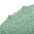 thumbnail image 5 of YAYUBA Women Cotton Knitted Sweater Temperament Crew Neck Top Breathable Versatile Pullover Winter Sweaters,Green,XXXL, 5 of 5
