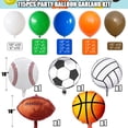 thumbnail image 2 of Kit de guirnaldas con forma de arco de globo Jobkoo Sports, 115 unidades, globos de látex, 2 of 7