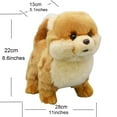 thumbnail image 2 of Realistic Yellow Pomeranian Dog Stuffed Animal Plush Toy, Lifelike Animal Plushies, Simulation Animals Doll, 2 of 6