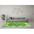 thumbnail image 3 of Ahgly Company Indoor Square Oriental Green Traditional Area Rugs, 4' Square, 3 of 4