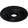 thumbnail image 3 of Ekena Millwork 18"OD x 3 3/8"ID x 7/8"P Oldham Ceiling Medallion (Fits Canopies up to 8 5/8"), Hand-Painted Jet Black, 3 of 6