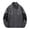 Gray, variant on Mens Stand Collar Reflective Line Color Block Track Jacket Full Zip Rib Cuff Vintage Street Windproof Athletic Coat