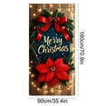 thumbnail image 2 of Christmas Door Cover - Polyester Door Decor for Front Doors, Indoor Doors and Walls - Durable, Reusable Holiday Festival Decoration with Easy Hanging Rope, 2 of 6