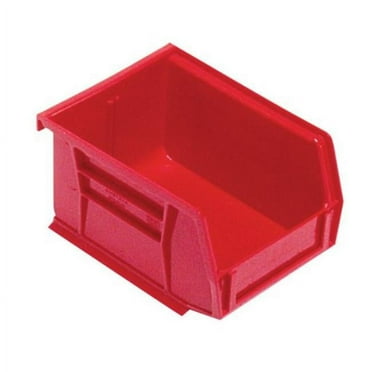 Quantum QUS210RD Red Polypropylene Storage Bin, 5-3/8"