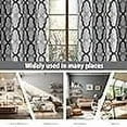 thumbnail image 6 of DriftAway Mason Thermal Blackout Grommet Window Curtains Geometric Trellis Pattern 2 Panels 96"L x 52"W Gray, 6 of 6