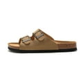 thumbnail image 1 of Unisex Sandals Cork Footbed Casual Slides with 2 Adjustable Buckle Straps for Men Women, 1 of 12