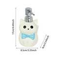 thumbnail image 3 of Cute Cat Dispenser Bottles for Body Soap Refillable Kitty Hand Pump Containers with Bow Hand Soap Refillable Ceramic Container for Home Travel Bathroom Kitchen, 3 of 9
