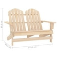 thumbnail image 4 of vidaXL 2-Seater Garden Adirondack Chair Solid Fir Wood, 4 of 4