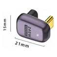 thumbnail image 3 of DQrwqpou Adaptador Portátil Tipo C PD 240W Carga USB 4.0 Conector Tipo C (estilo H), 3 of 3