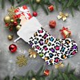 thumbnail image 6 of Coolnut Leopard Print Geometric Christmas Stockings, Christmas Presonalized Large Stocking Sock, Set of 2 Xmas Party Winter Decor Candy Bag Family Holiday Gift, 17.7 Inch, 6 of 7