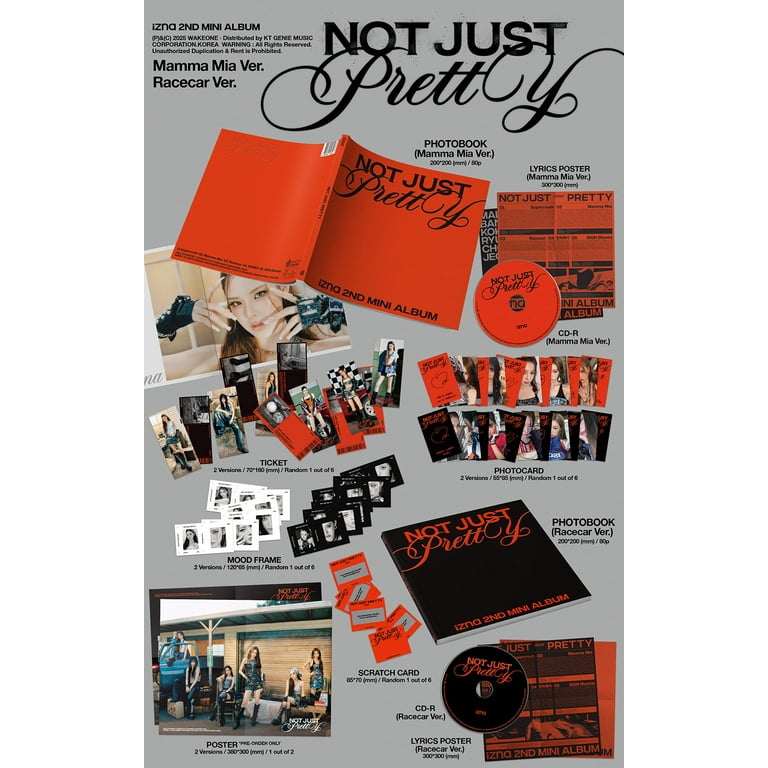 izna Not Just Pretty Racecar CD ジミン サイン SET) izna [Not Just Pretty] PHOTOBOOK Ver. (Mamma Mia Ver