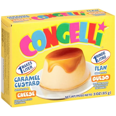 - (5 Pack) Congelli Cheese Caramel Custard, 3 oz
