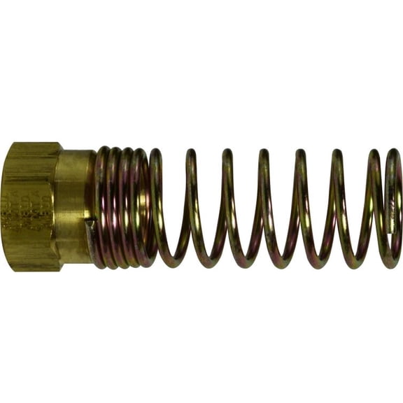 3/8 Nut & Spring Assembly, D.O.T. Air Brake Hoses/Ends, Brass Fittings