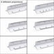 thumbnail image 3 of Triangular Ruler Triangle Reduction Scale 1:100 1:200 1:250 1:300 1:400 1:500 for Architects Surveyors Draftsmen Designers Students, 3 of 5