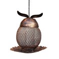 thumbnail image 6 of OutmaxHome Outdoor Garden Wild Bird Feeder Hanging Bird Feeders, Metal Mesh Wild Finch Bird Feeder for Outside with Hook for Garden Yard Decor, Owl Shaped, 6 of 9