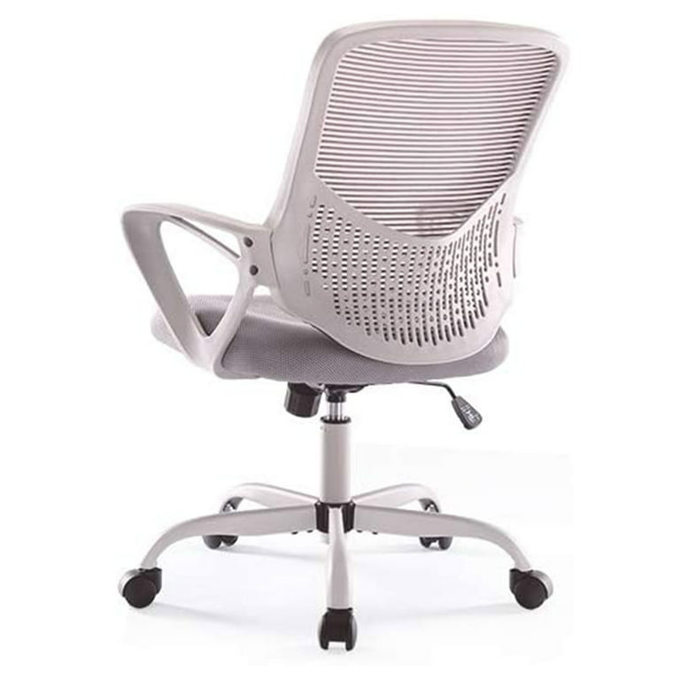 Smugdesk Swivel Ergonomic Computer Chair with Lumbar Support, Gray