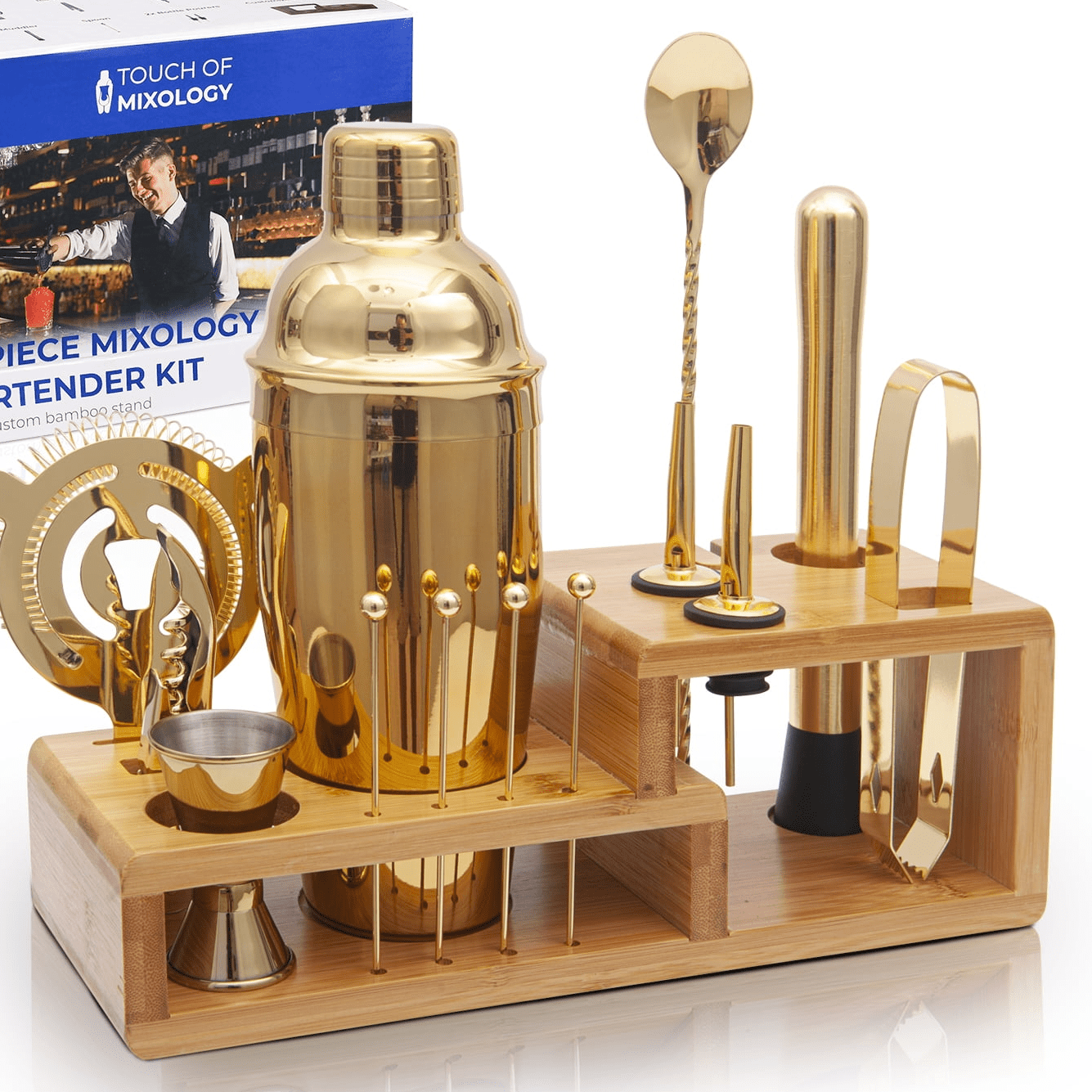 Corona Beer 5 pc. Cokctail Crafter Set w/ Two Glasses and Rimming