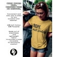 thumbnail image 4 of MISS POPULAR Women's Junior's Cute Funny Short Sleeve T-Shirt Nope Not Today, 4 of 5