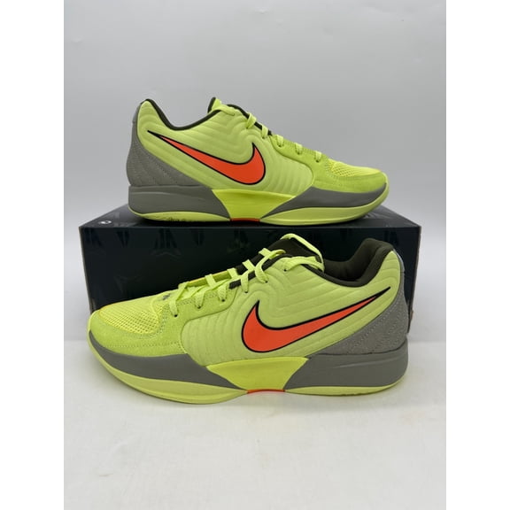 Nike JA 2 Men's Size 8.5 Lemon Twist Neon Grey Basketball Shoes FD7328 701