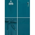 thumbnail image 4 of Adar Addition Go-Everyday Scrub Set For Men - Stylish Scrub Top & Cargo Scrub Pants - A9800 - Caribbean Blue - 3X, 4 of 7