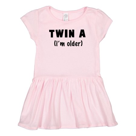 

Inktastic Twin a (i m Older) Gift Toddler Girl Dress