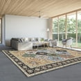 thumbnail image 2 of HOMERRY 10' x 13' Area Rug for Living Room Boho Vintage Rug Non Slip Throw Rugs, Yellow, 2 of 5