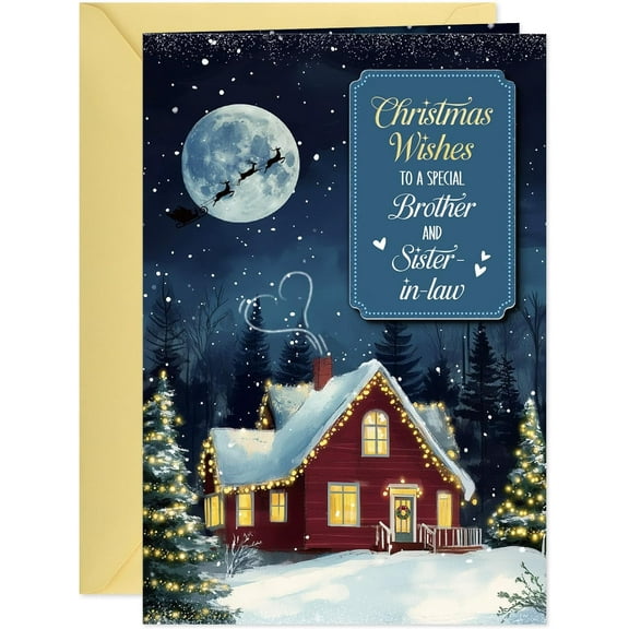 Christmas Wishes Card for Brother and Sister-in-Law