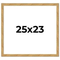 25x23 Frame Beige Real Wood Picture Frame Width 1.25 inches | Interior Frame Depth 0.5 inches |