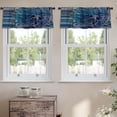 thumbnail image 2 of LALILO Kitchen Curtain Valance Digital Data File Colorful Rod Pocket Window Curtain 52"x 18" Set of 2, 2 of 5