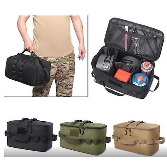 Bolsa de almacenamiento de tanque de Gas para acampar al aire libre, bolsa de herramientas para uñas de gran capacidad, bote de Gas, utensilios de cocina para Picnic, organizador