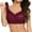 Wine, variant on yievot Bras for Women Plus Size Wireless Bra Seamless Push Up Sports Bra Comfort Everyday Full-Coverage Bras